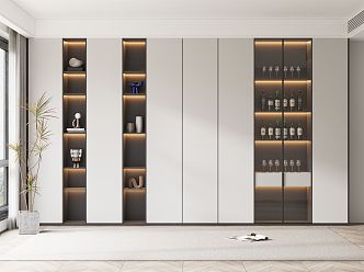 Modern Wine Cabinet 3d model