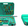 Modern Toolbox Repair Toolbox Hardware Repair Tool Tool Wall Tool Wrench Screwdriver 3d model
