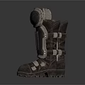 Black Protective Knee Boots With Heavy Duty Design For Work Safety