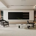 Modern Living and Dining Room Interior Design with Stylish Furniture and Decor