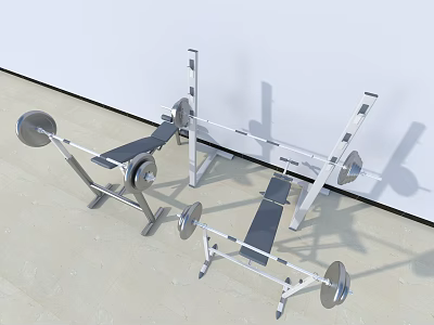 Modern Fitness Equipment Sports Equipment 3d model