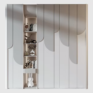 Children's Wardrobe Children's Bookcase 3d model