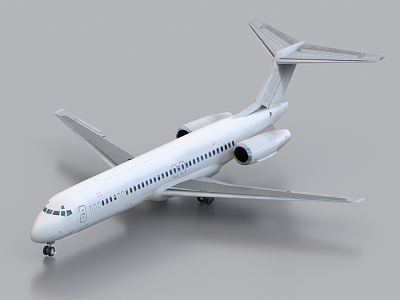 aircraft passenger aircraft civil aviation boeing 717 3d model