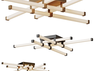 Metal glass ceiling lamp model