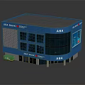 ABA Bank Commercial Complex With Blue Exterior Modern Architecture And Prominent Signage