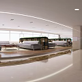 Modern Lounge Area Interior Design With Comfortable Sofas Large Windows Green Plants And TV Screens