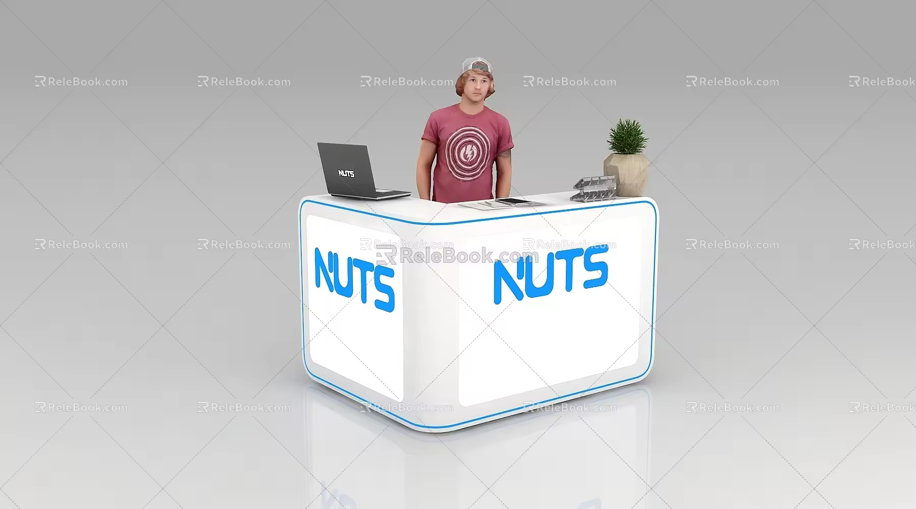 Reception Desk Front Desk Information Desk Information Desk Bar Table Exhibition Front Desk Bar 3d model