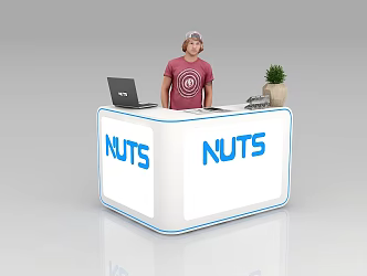 Reception Desk Front Desk Information Desk Information Desk Bar Table Exhibition Front Desk Bar 3d model