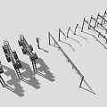 Heavy Duty Vehicle Chassis Frame With Metal Supports And Structural Design