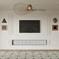 Modern Luxury TV Wall Design With Decorative Moldings And Ambient Lighting