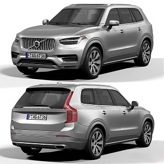 Volvo XC90 2022 3d model