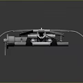 Tactical Mechanical Weapon with Metal Frame Tubular Design and Portable Launcher System