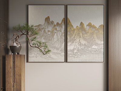 New Chinese Hanging Paintings Chinese Hanging Paintings model