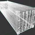 Weapon Transport Red Metal Container With Secure Locks And Metal Doors