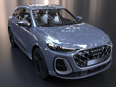 Audi Silver SUV With Modern Front Grille And Sleek Sporty Body Design 3d model Audi Silver SUV With Modern Front Grille And Sleek Sporty Body Design 3d model
