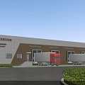 Smart Electrical Industrial Park Factory Building with Standard Design and Loading Trucks