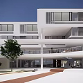 Modern School Class School 3d model