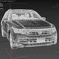 Black 2024 Volkswagen SUV With Shiny Exterior Front Grille And Modern Building Background