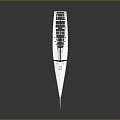 Sleek Modern Sailboat Water Vehicle With Tall Mast White Hull And Red Bottom