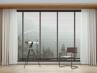 Modern Curtain Blinds model