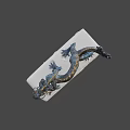 Detailed Bronze Dragon Statue With Scales Claws And White Base
