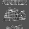 Innovate Collaborate Create Explore High End Global Project Architectural Wireframe Design