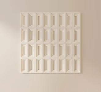 Modern Carved Plaster Line Carved 3d model