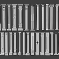 Classical Roman Columns With Various Decorative Styles And Architectural Details 3d model