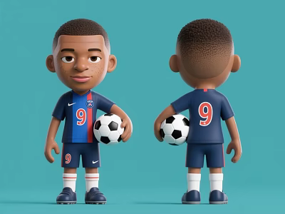 Mbappe 3d model