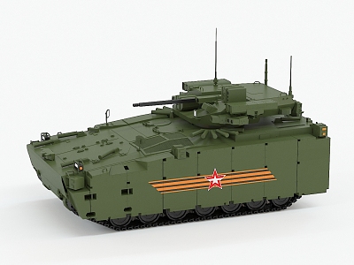 modern military tank 3d model