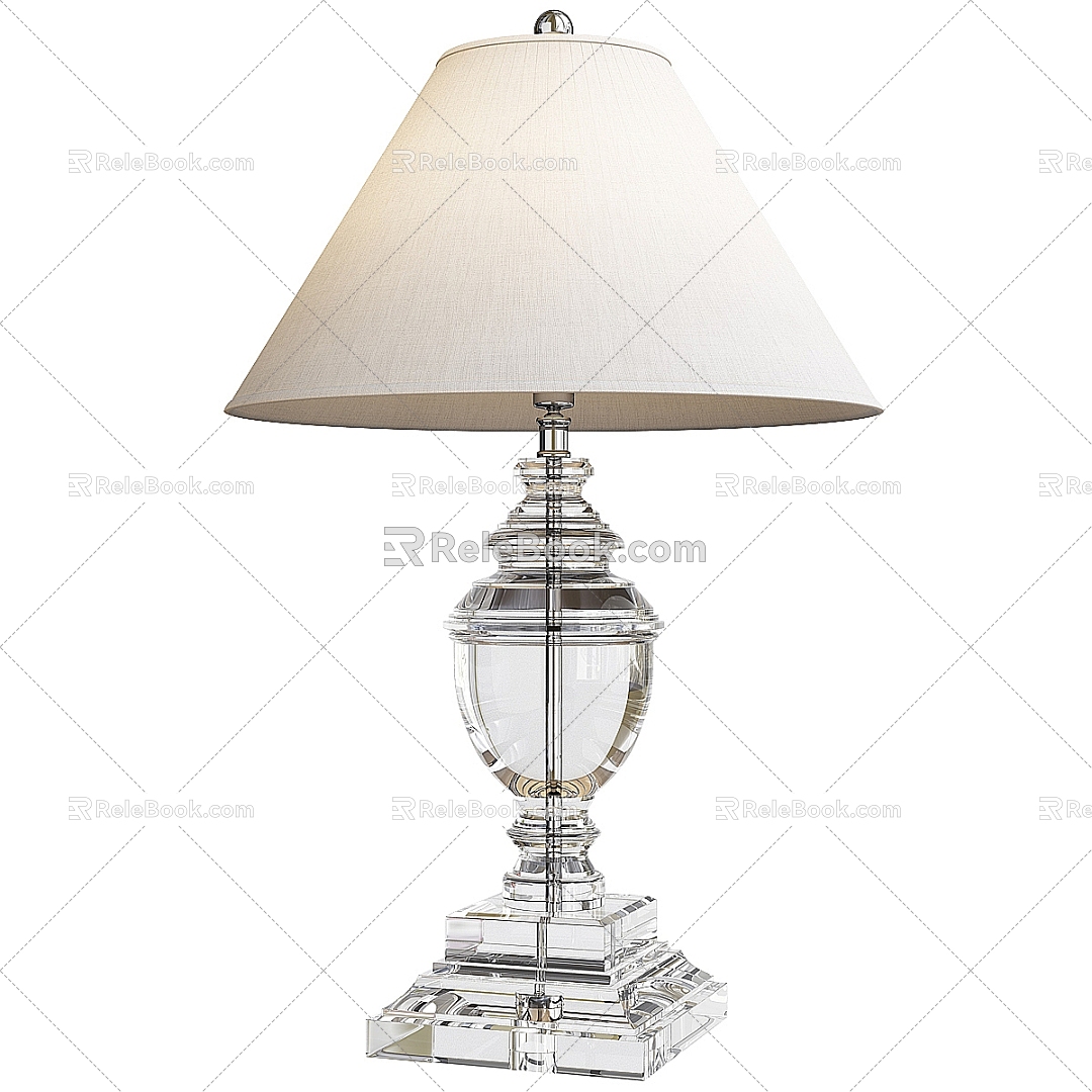 Crystal Table Lamp Simple Table Lamp 3d model