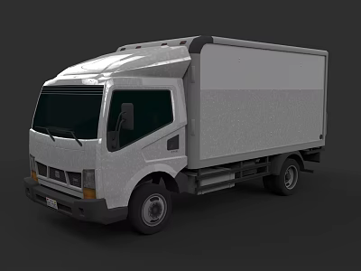 Nissan Light Truck Low Polygon Van Commercial Vehicle 3d model Nissan Light Truck Low Polygon Van Commercial Vehicle 3d model