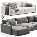 Modern Multiplayer Sofa Sofa Casual Sofa 3d model