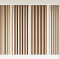 Light Brown Wall Panels With Vertical Grooves For Modern Interior Design 3d model