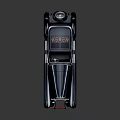 Vintage Classic Car With Deep Blue Body And Retro Elegant Design