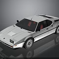 Classic White Sports Car With Red Interior Sleek Design And Black Wheels