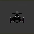 Black Electric Toy Three Wheel Vehicle With Modern Design Comfortable Seat And LED Headlights