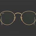 Stylish Gold Frame Sunglasses As Elegant Jewelry Accessory With Green Lenses And Mirrored Reflection