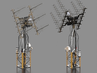 antenna satellite antenna signal receiver signal device satellite signal tower 3d model