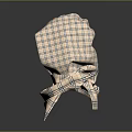 Stylish Plaid Hooded Scarf With Classic Check Pattern And Soft Fabric Texture