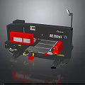 Quanli AE 256III Hydraulic Shear Machine With Worktable And Black Red Design