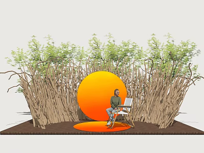 Modern Meichen Camping Pin Point 3d model