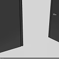 Modern Black Swing Door Design With Sleek Look For Home Interior Space