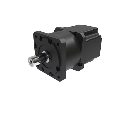 Other Black Industrial Gear Reducer With Metal Shaft And Square Housing 3d model