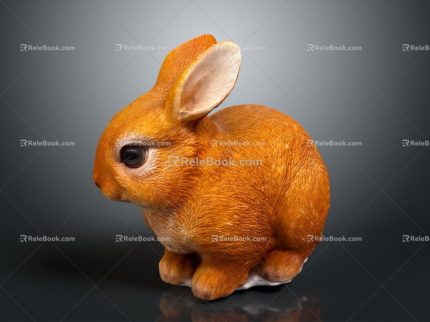 rabbit hare rabbit white rabbit 3d model