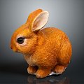 rabbit hare rabbit white rabbit 3d model