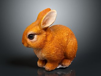 rabbit hare rabbit white rabbit 3d model