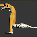 Lizard Anime Lizard Chameleon Cartoon Lizard Reptile Cold Blooded Animal Reptile Class 3d model