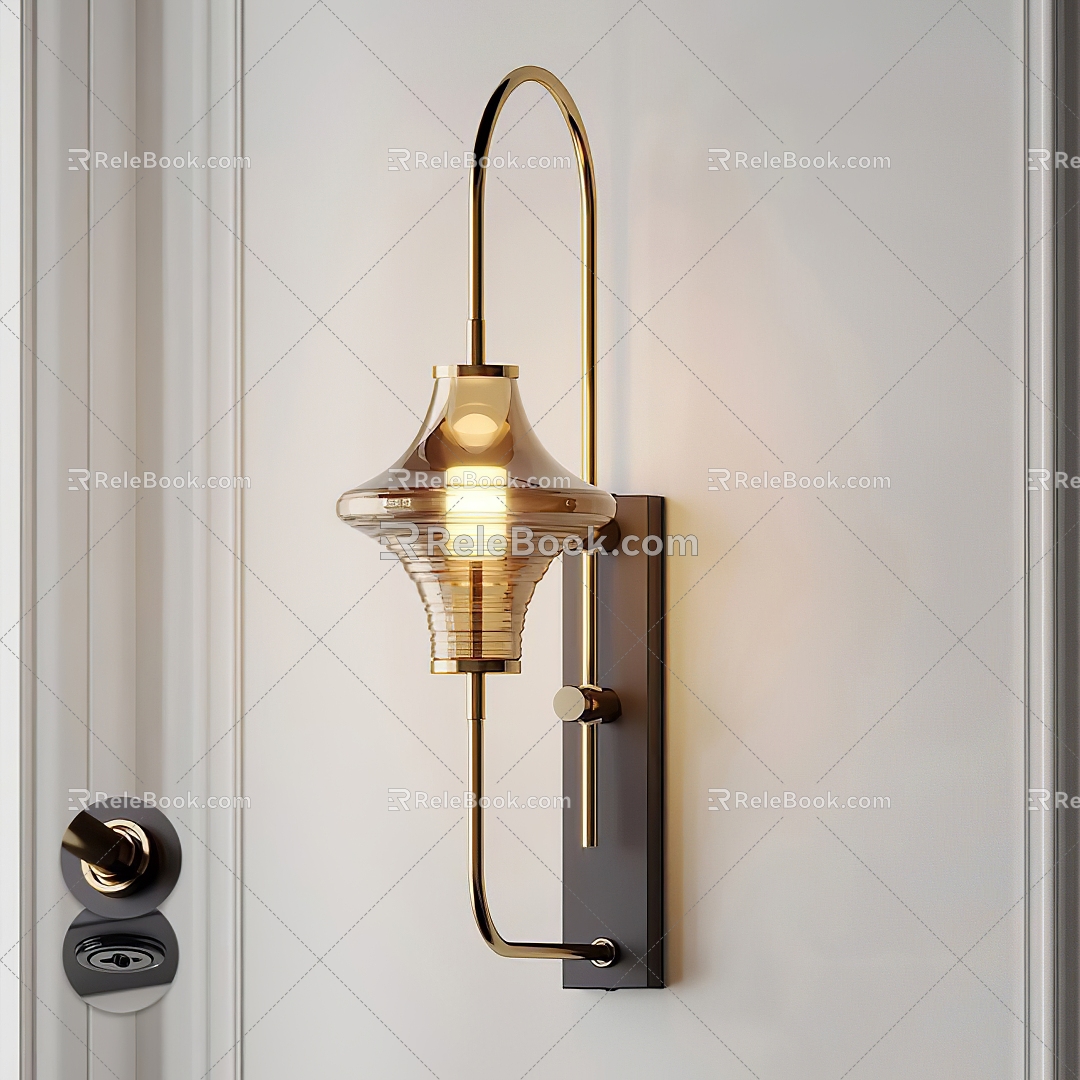 Light Luxury Wall Lamp 3d model