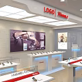 Modern mobile phone store mobile phone store 3d model